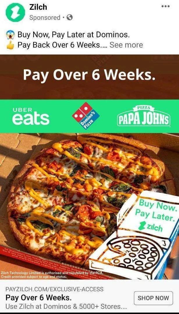 You WILL finance your pizza
