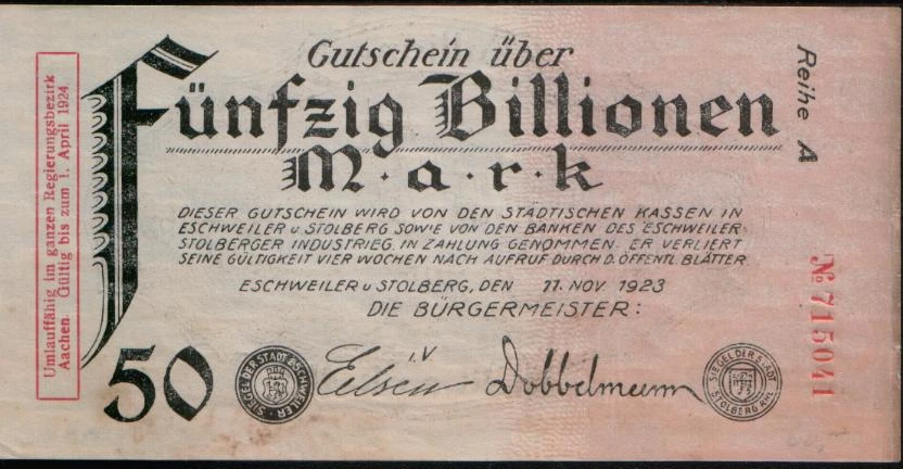50 billion weimar note