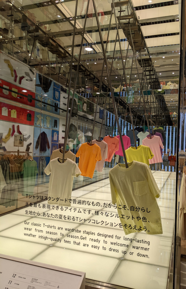 Uniqlo, swinging shirts