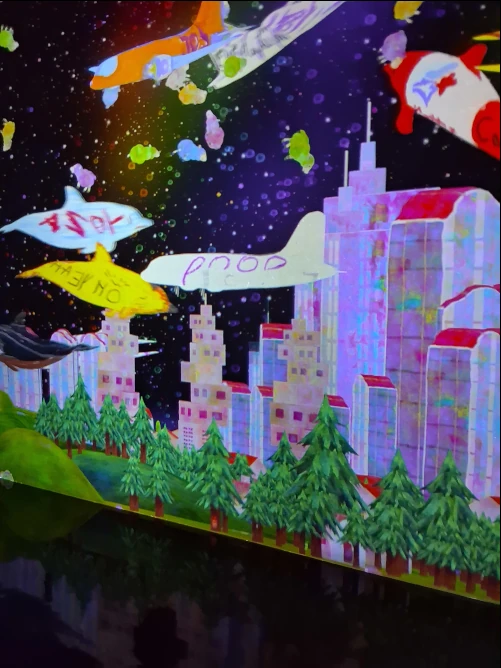 Teamlabs, Planets, Plane