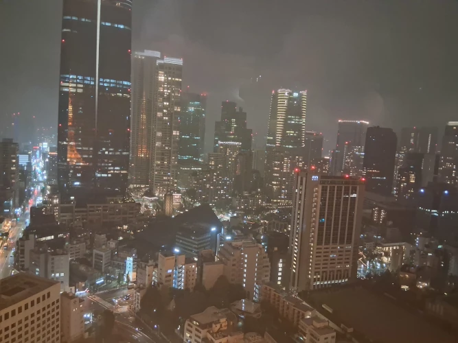 Tokyo Tower view inside