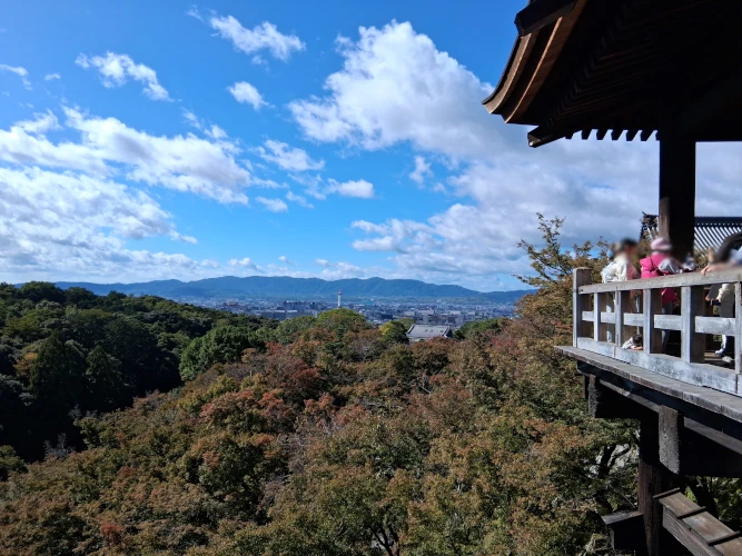 Kiyomizu-deru temple overlook