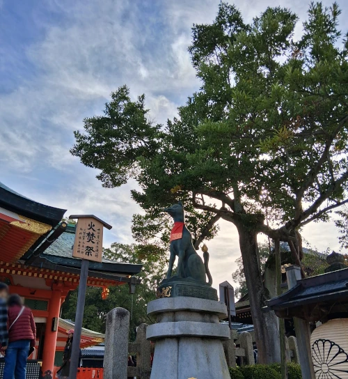 Fushimi Inari Shrine, Statue