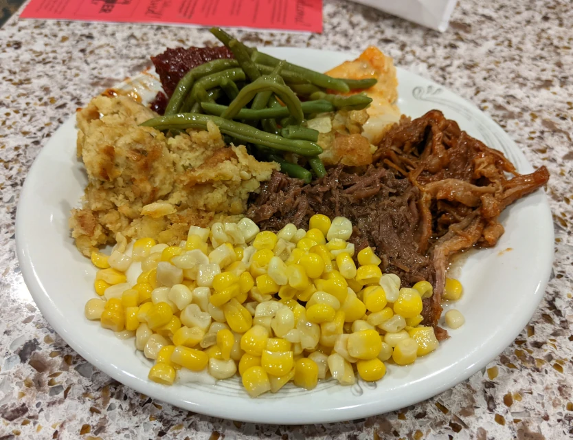 shady maple smorgasbord food