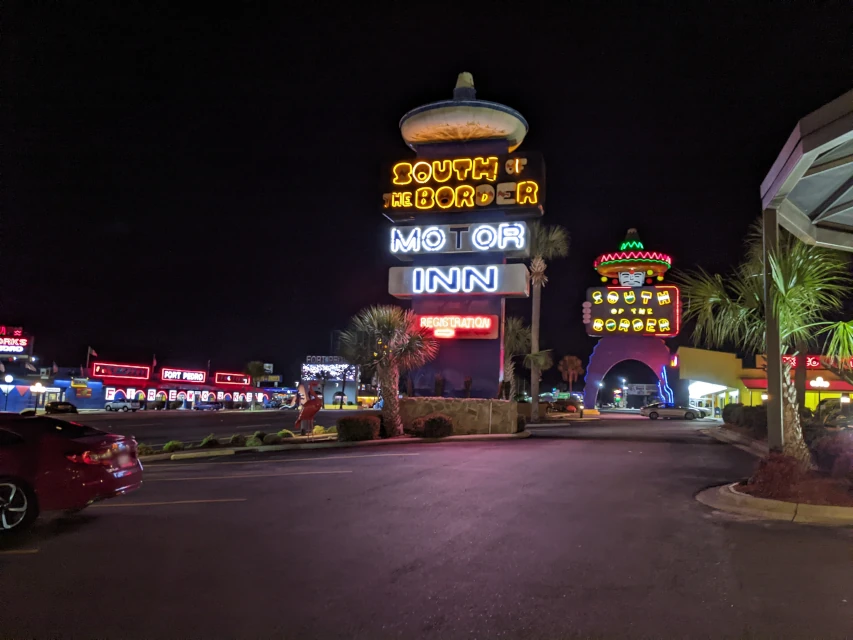 south of the border at night