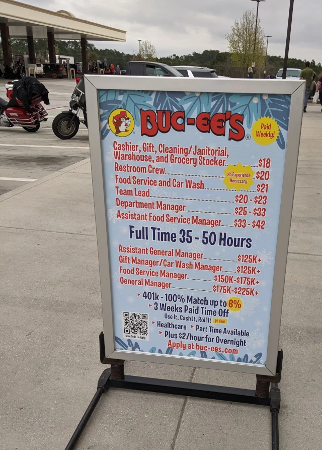 buc-ee's wages