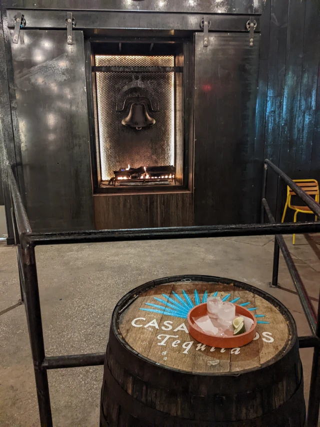 federales bell and two ice shot glasses