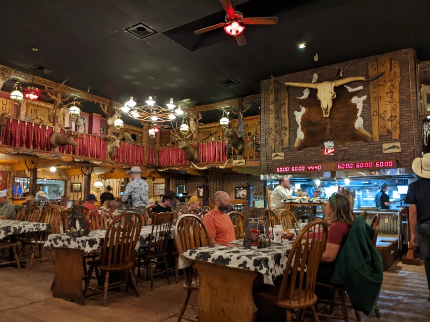 the big texan, inside