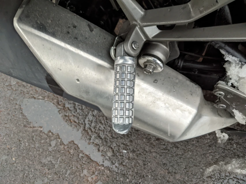 rear foot peg, ninja 300 accident at arizona