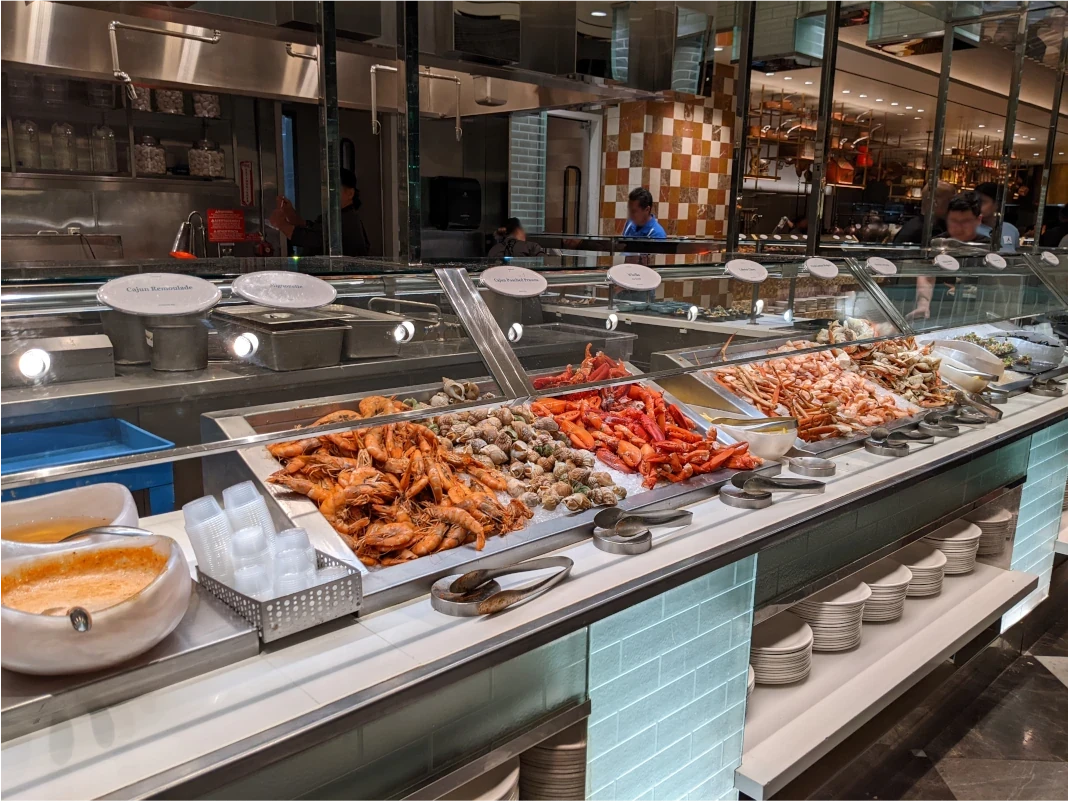 bacchanal seafood spread