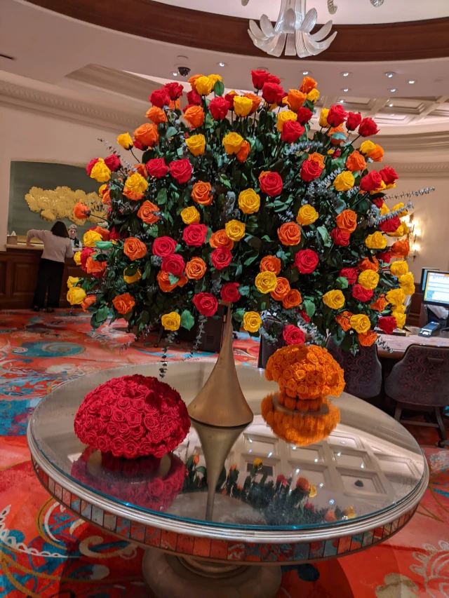 colorful roses in vegas
