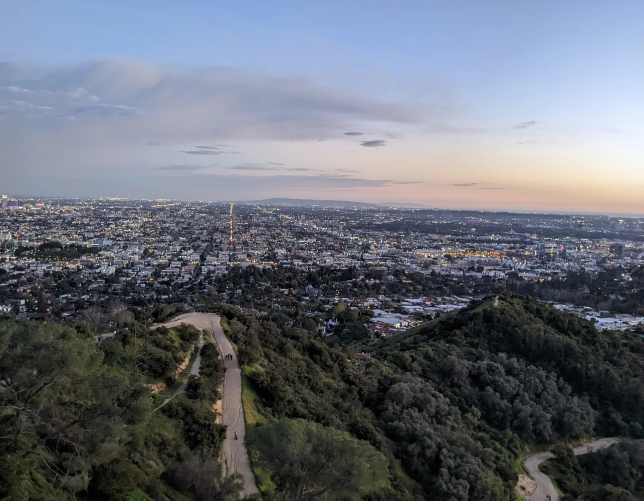 los angeles from griffith observatory