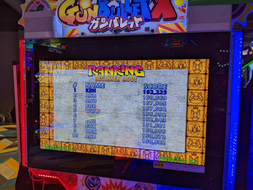 gun bullet x at round 1 at burbank