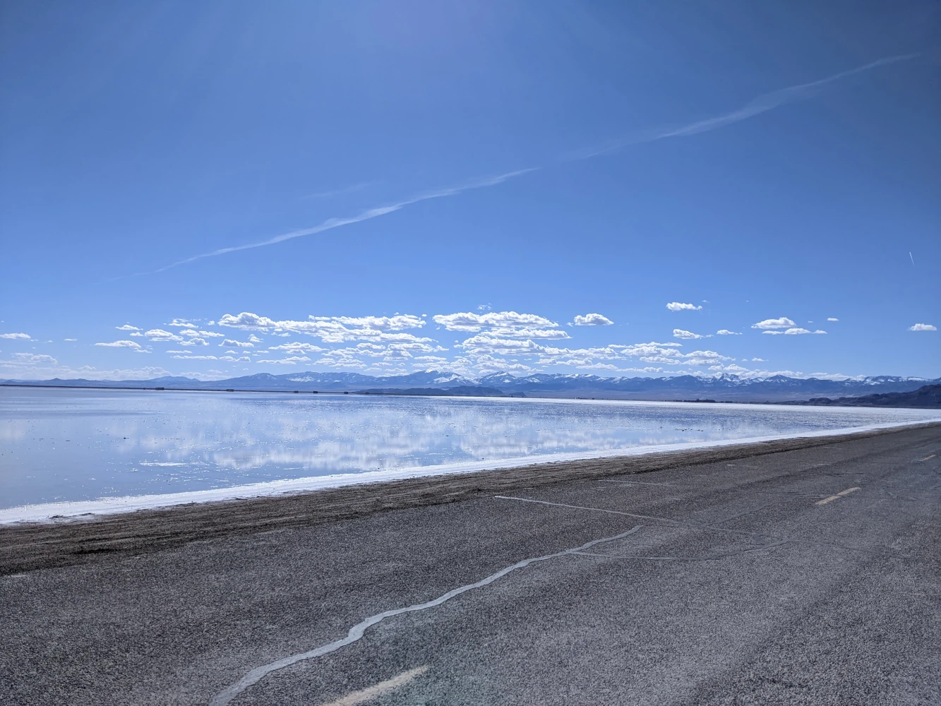flooded bonneville salt flat